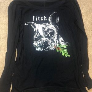 Abercrombie bulldog long-sleeve t-shirt